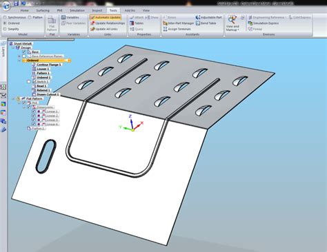 flattened sheet metal parts